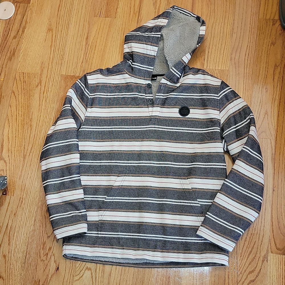 Hurley Modern Surf Poncho Surfer Sherpa Hoodie NWOT Size S Small
